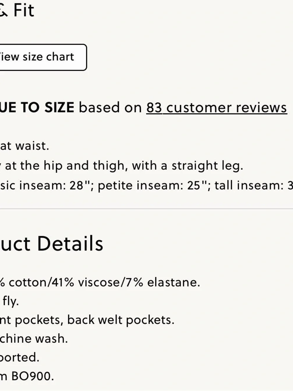 J. Crew Women's Kallie Black Straight-Leg Pants